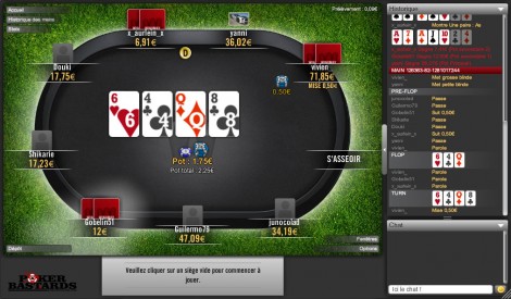 test winamax table cash game
