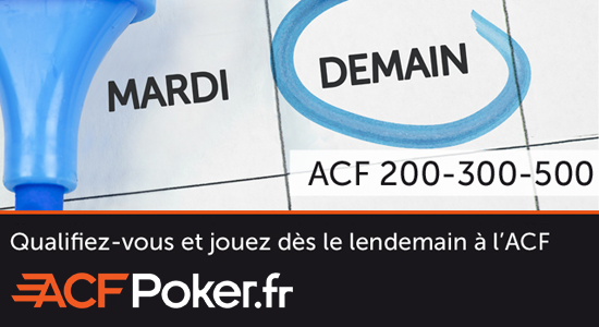 Acf poker code bonus sans depot